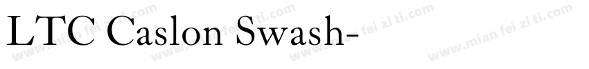 LTC Caslon Swash字体转换